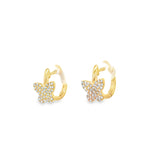 Pave Butterfly Huggies