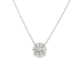Cluster Solitaire Necklace