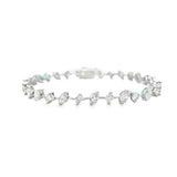 WG Mixed Shape Tennis Bracelet