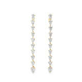 Lab Grown Pear Strand Earrings