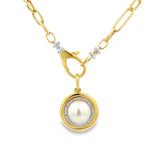 Bezel Pearl Charm