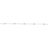 Pave Hearts Bracelet- WG