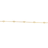Pave Heart Bracelet- YG