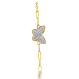 Paperclip Butterfly Bracelet