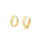 Gold Wave Hoops