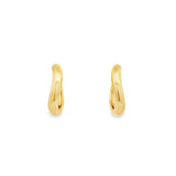 Gold Wave Hoops