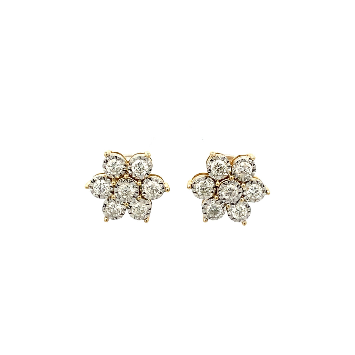 Small Flower Studs- YG