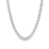 Buttercup Tennis Necklace- WG 4.31 ct