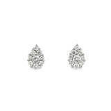 Illusion Pear Studs