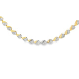 Gold & Pave Pear Necklace