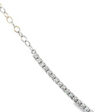 Tennis Necklace With Yellow Diamond Center