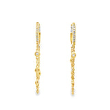 Double Strand Pave Huggies