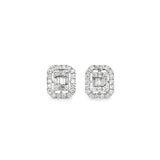 Diamond Halo Studs