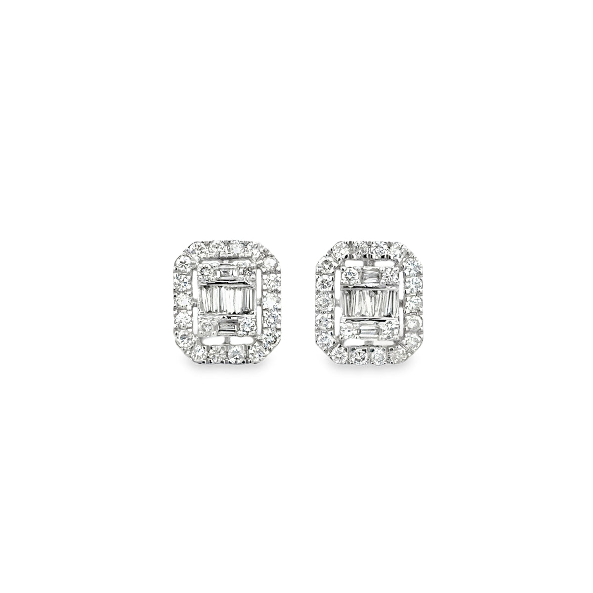 Diamond Halo Studs