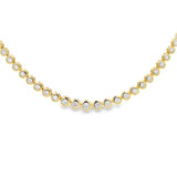 Diamond Bezel Tennis Necklace