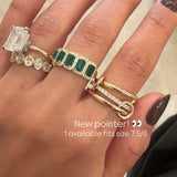 Triple Row Stacked Ring