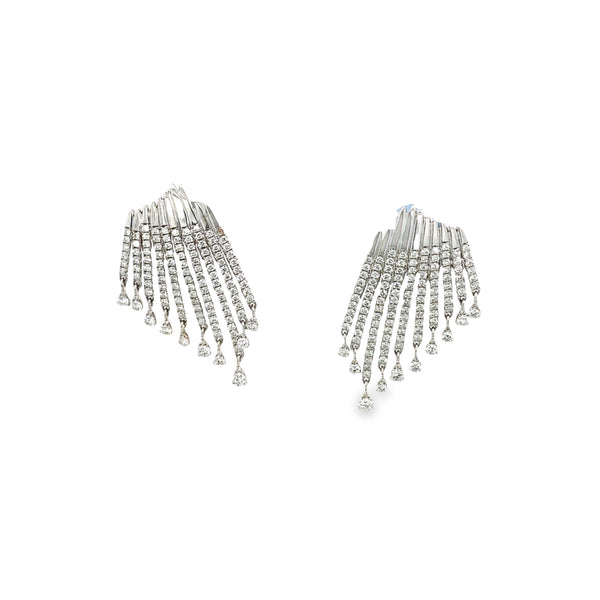 Diamond encrusted earrings Clearance