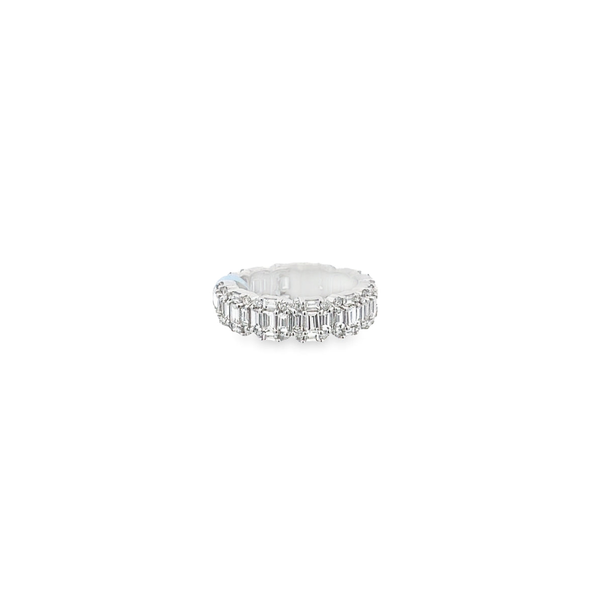 Illusion Emerald Eternity Band