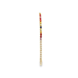 Half Diamond Half Multicolor Bracelet