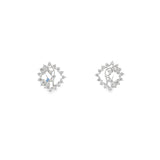 Diamond Swirl Earrings