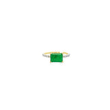 Emerald Center Stone Ring