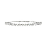 Baguette Diamond Flexi Bangle- WG