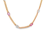 Pink Sapphire and Diamond Choker/Bracelet RG