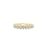 Oval Diamond Stacking Ring