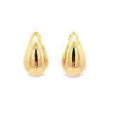Mini Chunky Gold Teardrop Earrings