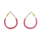 Ruby/Diamond Earrings