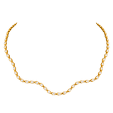 Yellow Diamond Wave Necklace
