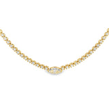 YG Tennis Buttercup with Marquise Diamond Necklace