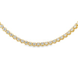 4.24 ct Buttercup Tennis Necklace- YG