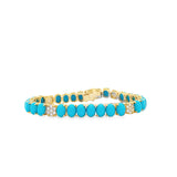 Large Turquoise Tennis Bracelet