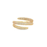 Pave Wrap Ring- YG