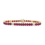 Large Ruby Tennis Bracelet