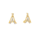 Double V Earrings