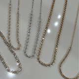 Dainty Pear Tennis Necklace WG