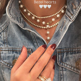 Dainty Heart Tennis Necklace