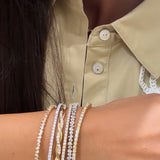 White & Yellow Diamond Flexi Bangle