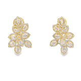 Marquise Diamond Cluster Earrings