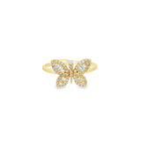 Mini Diamond Butterfly Ring- YG