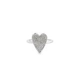 Pave Heart Ring- WG