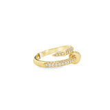 Pave Nail Ring- YG