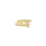 Pave Nail Ring- YG