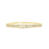 Emerald Cut Bezel Flex Bangle