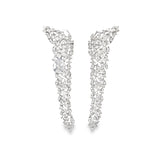 Diamond Cluster Statement Earrings