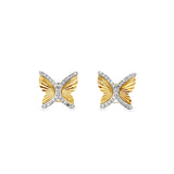 Fluted Butterfly Studs