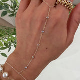 5 Bezel Diamond Hand Chain