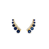 Graduated Sapphire Earrings